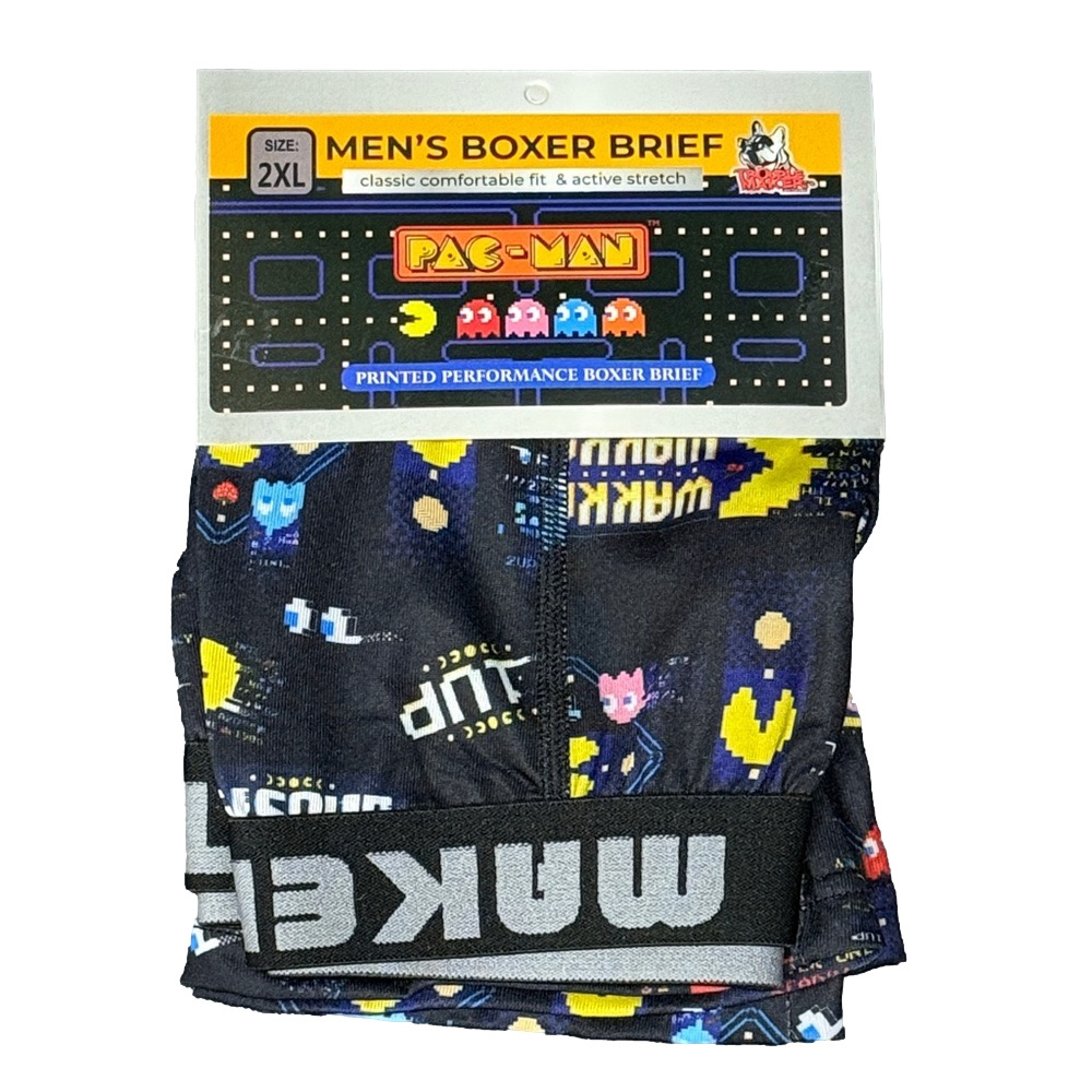 Mens Pac-Man Retro Video Game Licensed Boxer Briefs - Size XXL - NWT